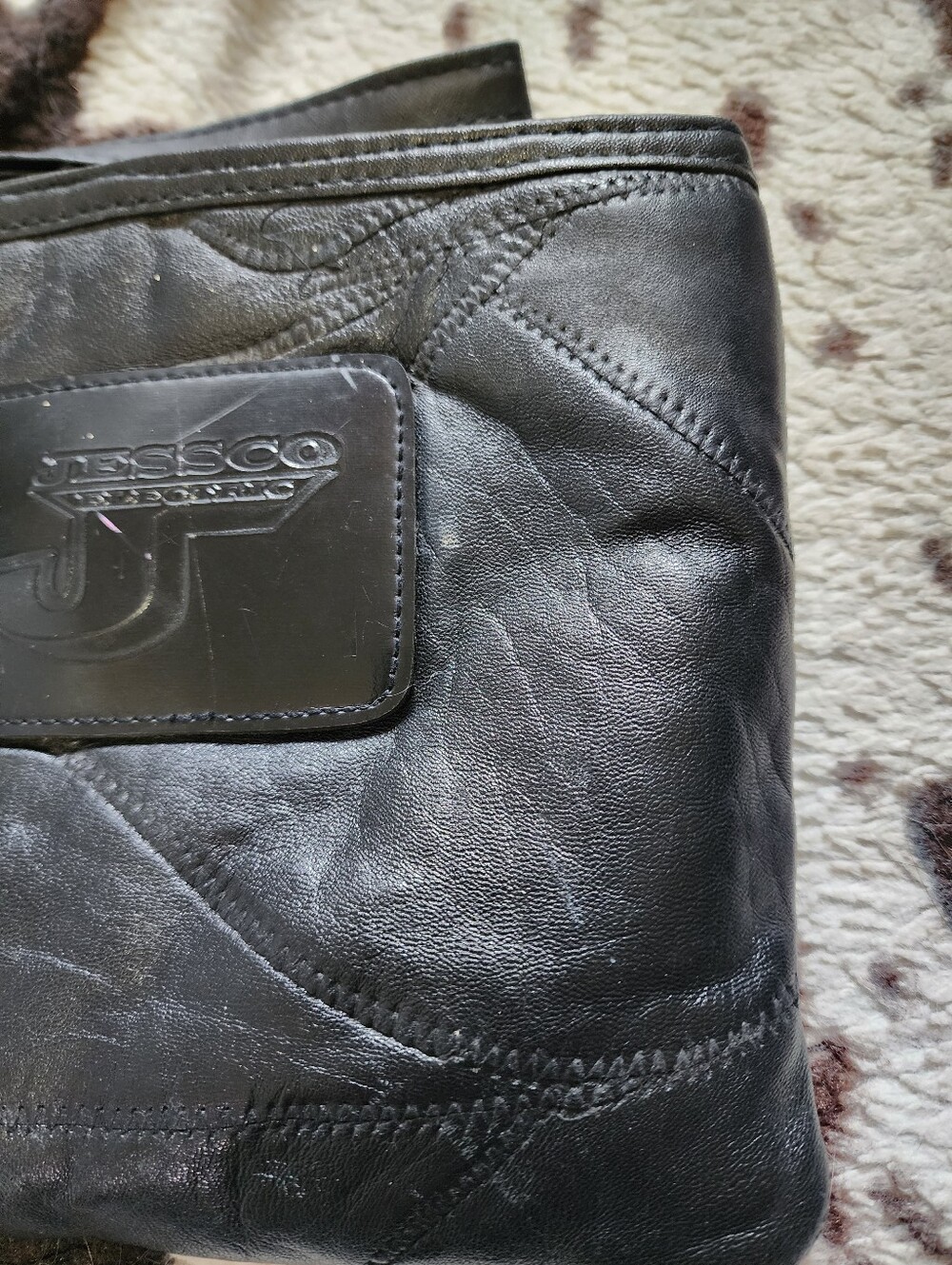 80'S LEATHER SMALL BAG - BLACK - Picture 4 of 5